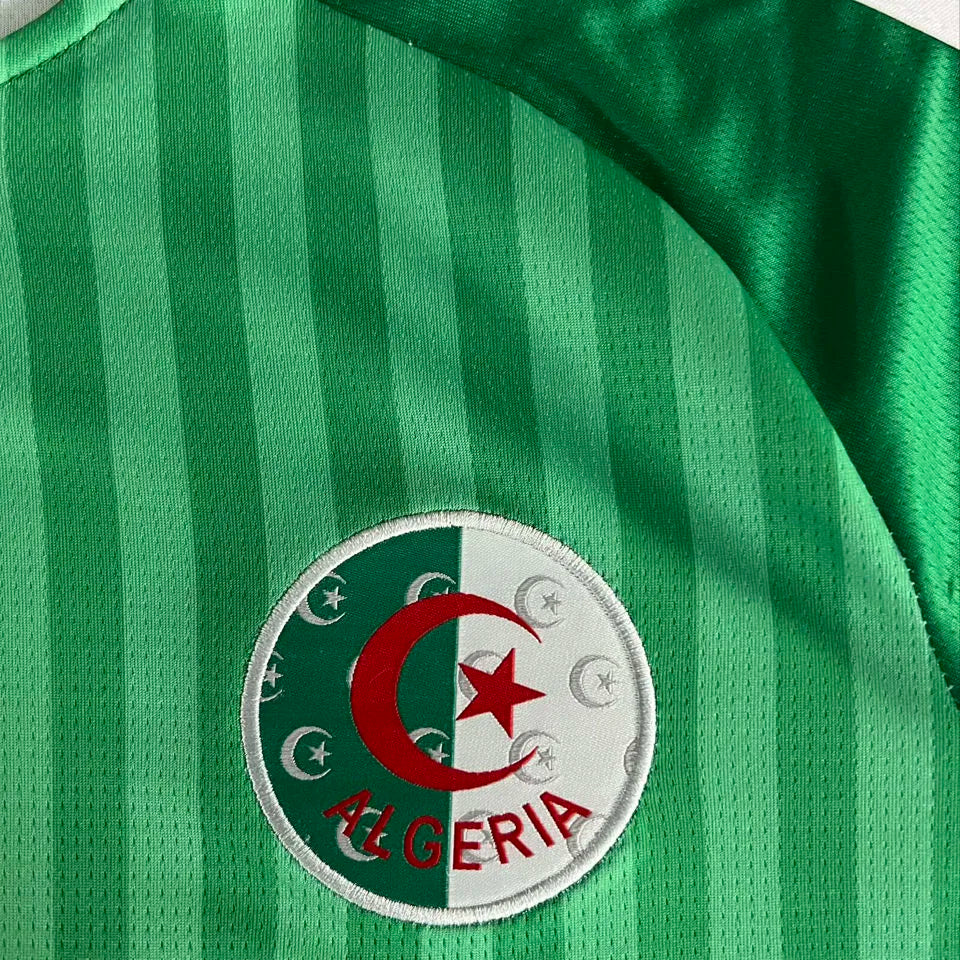 2026/27 Algeria Away Green Fans Soccer Jersey Detail 4