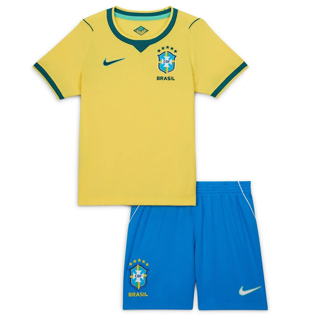 Kids Brazil Home Jersey Kit World Cup 2026 Image 3