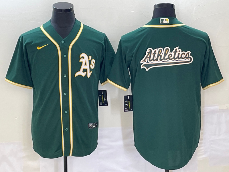 Men's Oakland Athletics Kelly Green Replica Player Jerseys