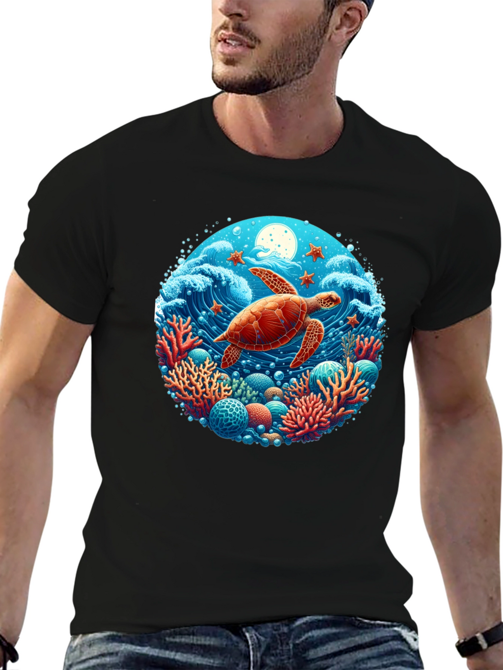 Turtle Reef Graphic T-Shirt