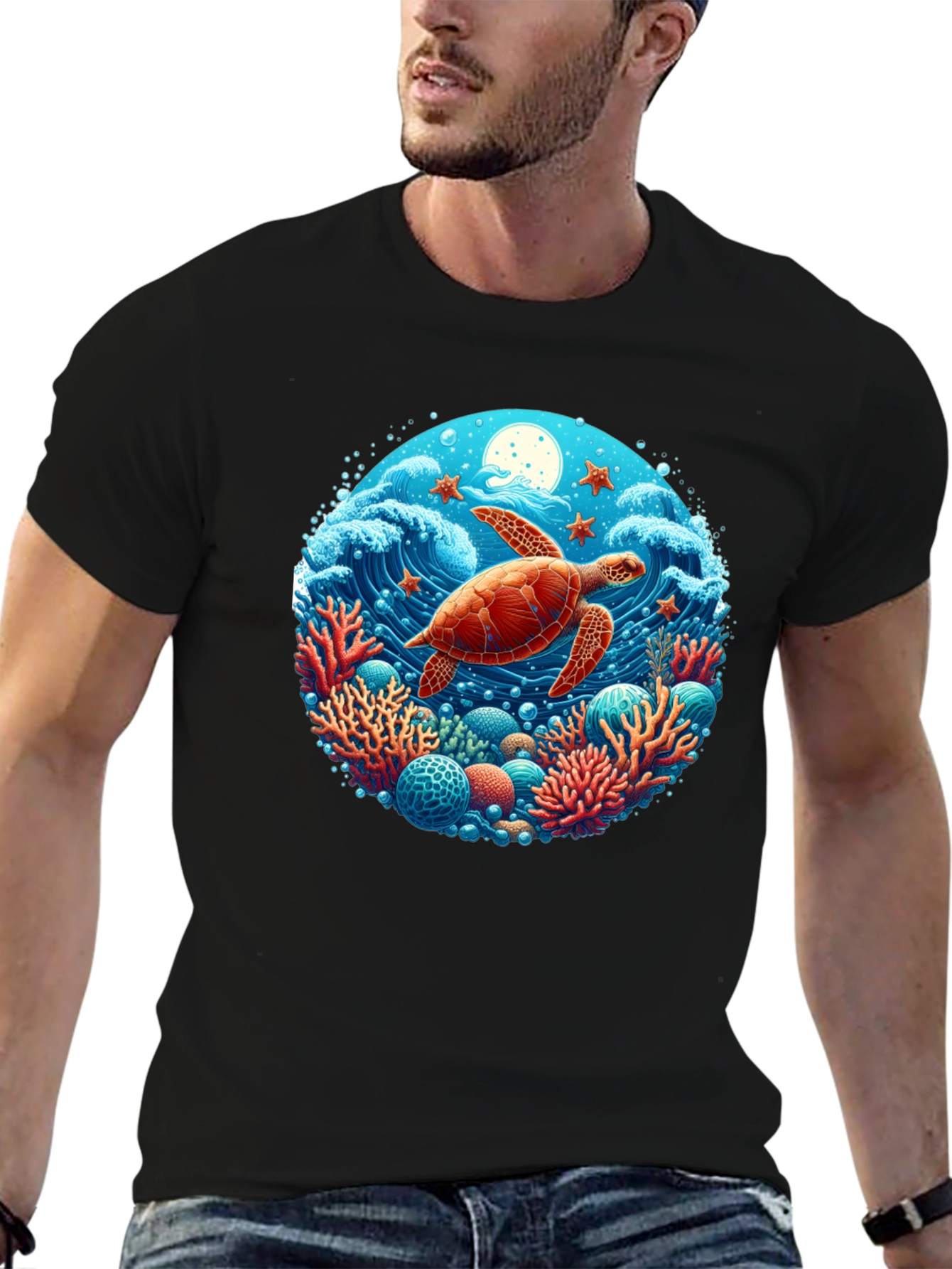 Turtle Reef Graphic T-Shirt