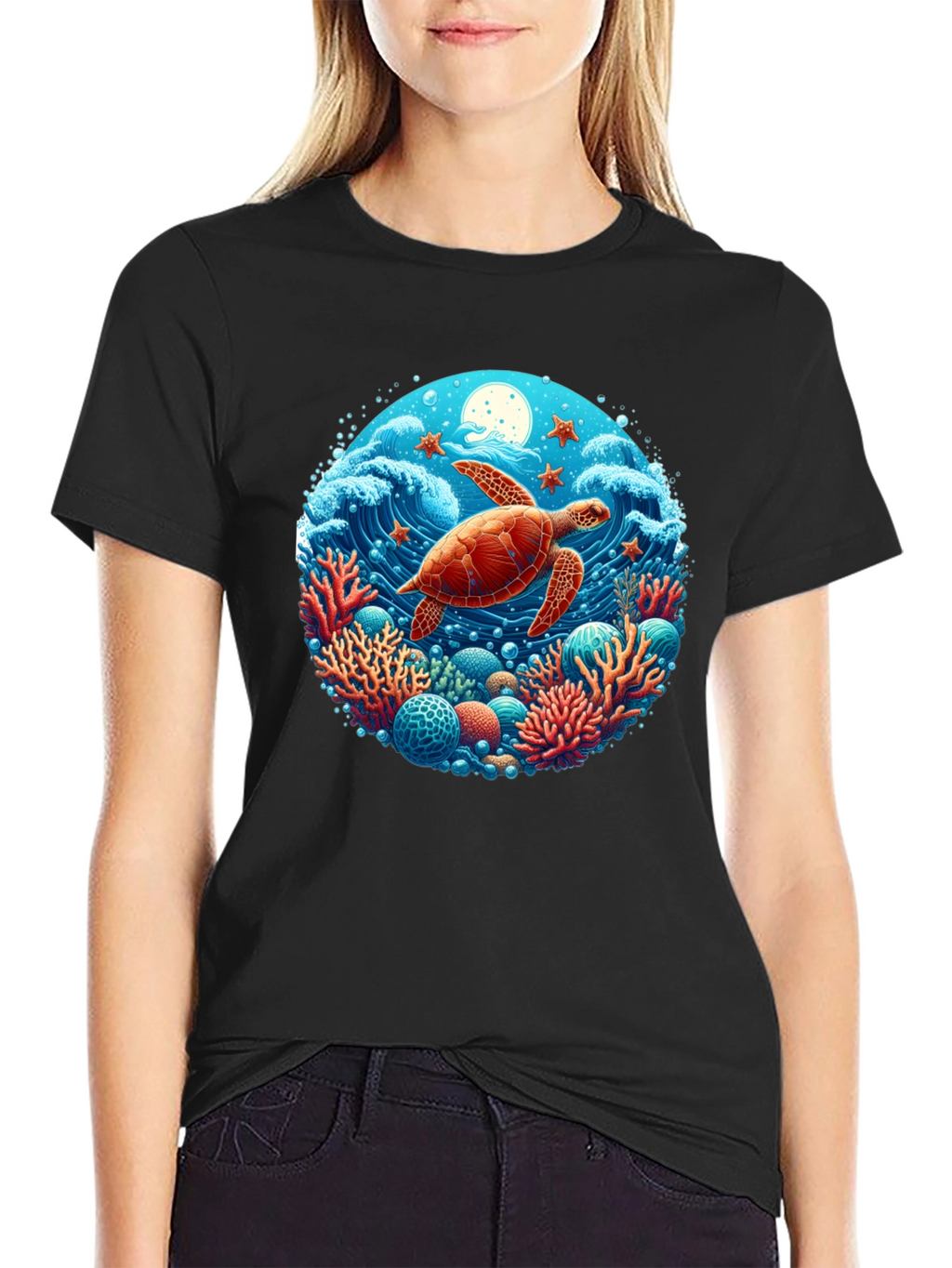 Turtle Reef Graphic T-Shirt