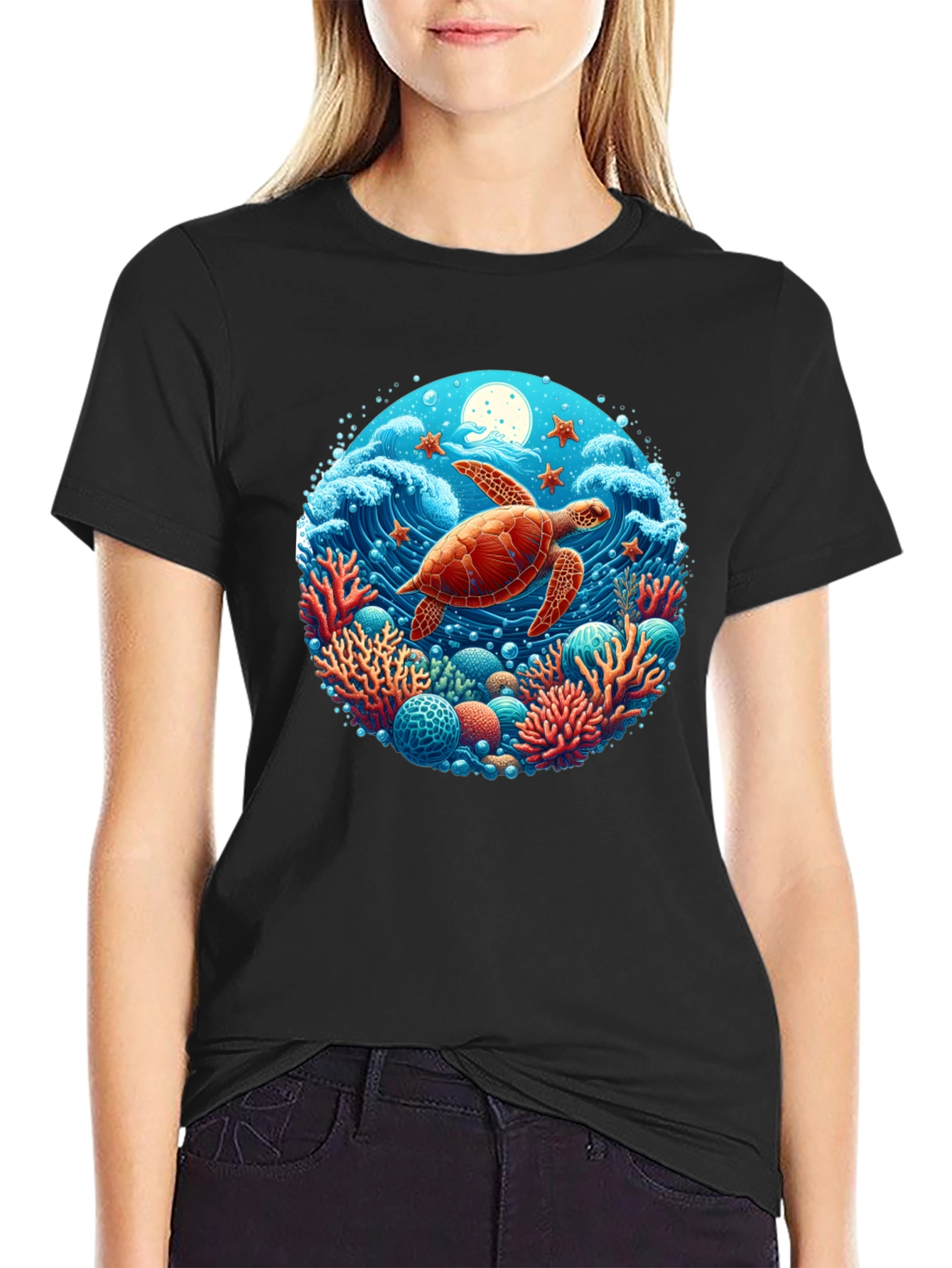 Turtle Reef Graphic T-Shirt