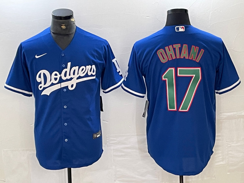 Men's Los Angeles Dodgers Shohei Ohtani Blue Replica Player Jerseys