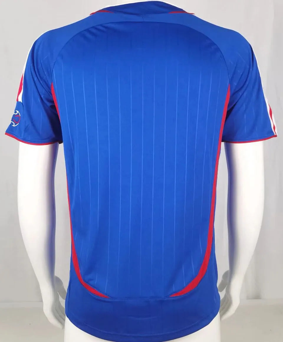 2006 France Home Blue Retro Soccer Jersey Back