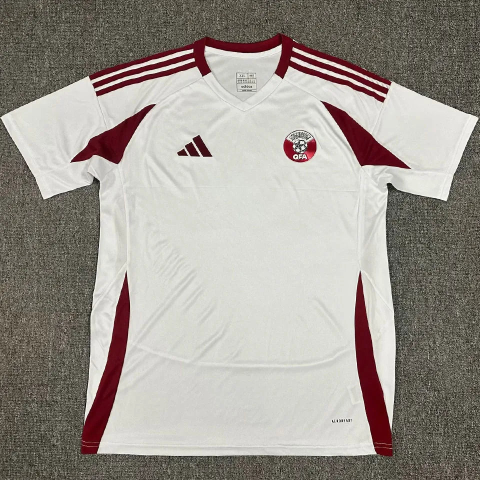 2025 Qatar Away Fans Soccer Jersey Front