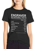 Engraver Nutritional Facts T-Shirt