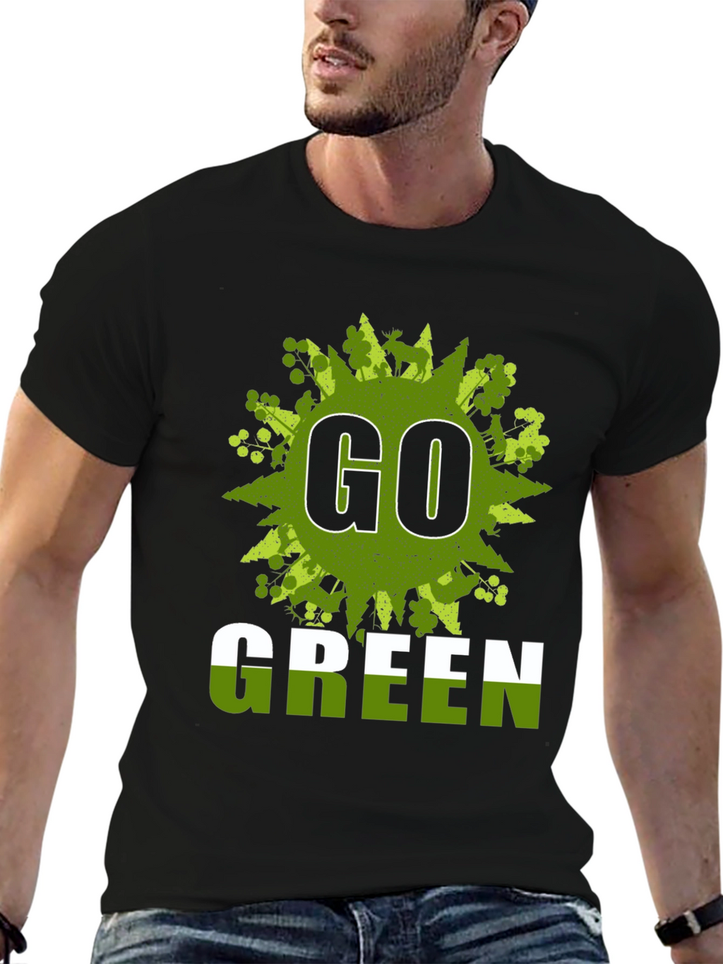 Go Green T-Shirt - Eco-Friendly Design