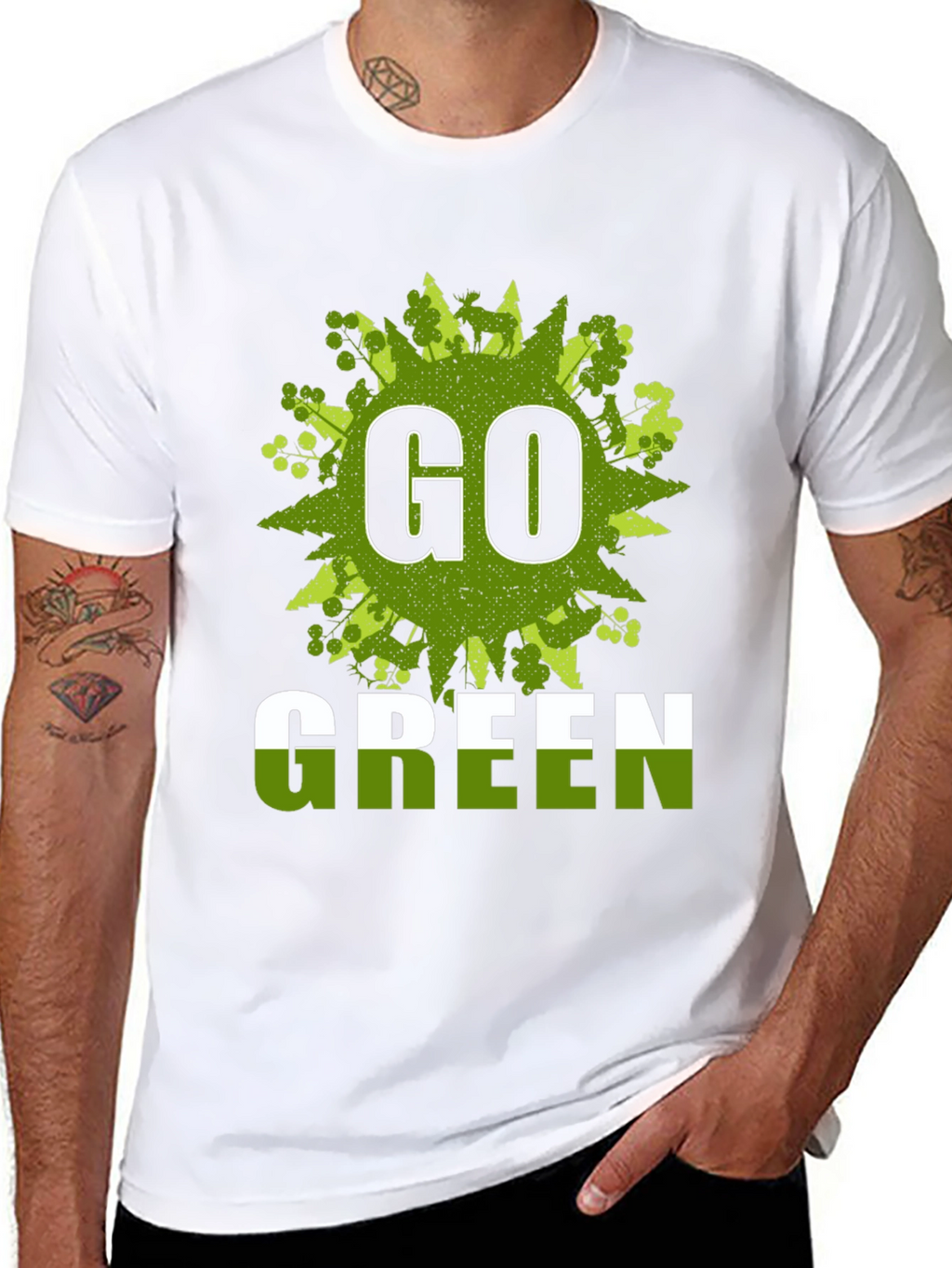 Go Green T-Shirt - Eco-Friendly Design