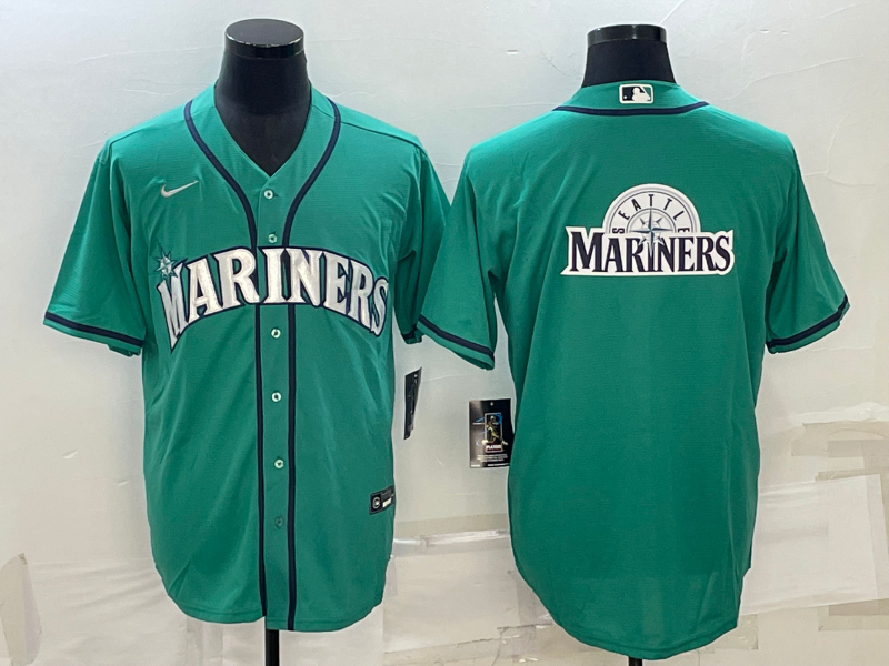 Men's Seattle Mariners Aqua Alternate Replica Team Jerseys