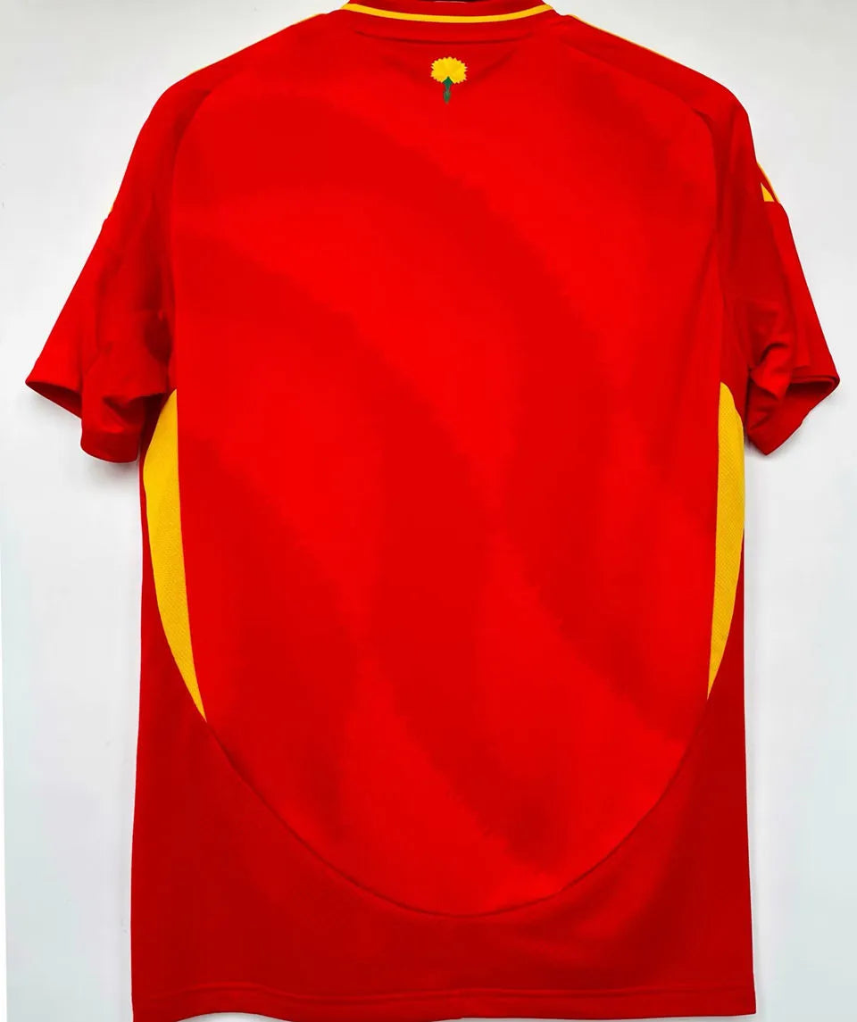 RODRIGO #16 Spain 1:1 Quality Home Red Fans Jersey 2024/25 ★★ Detail 2