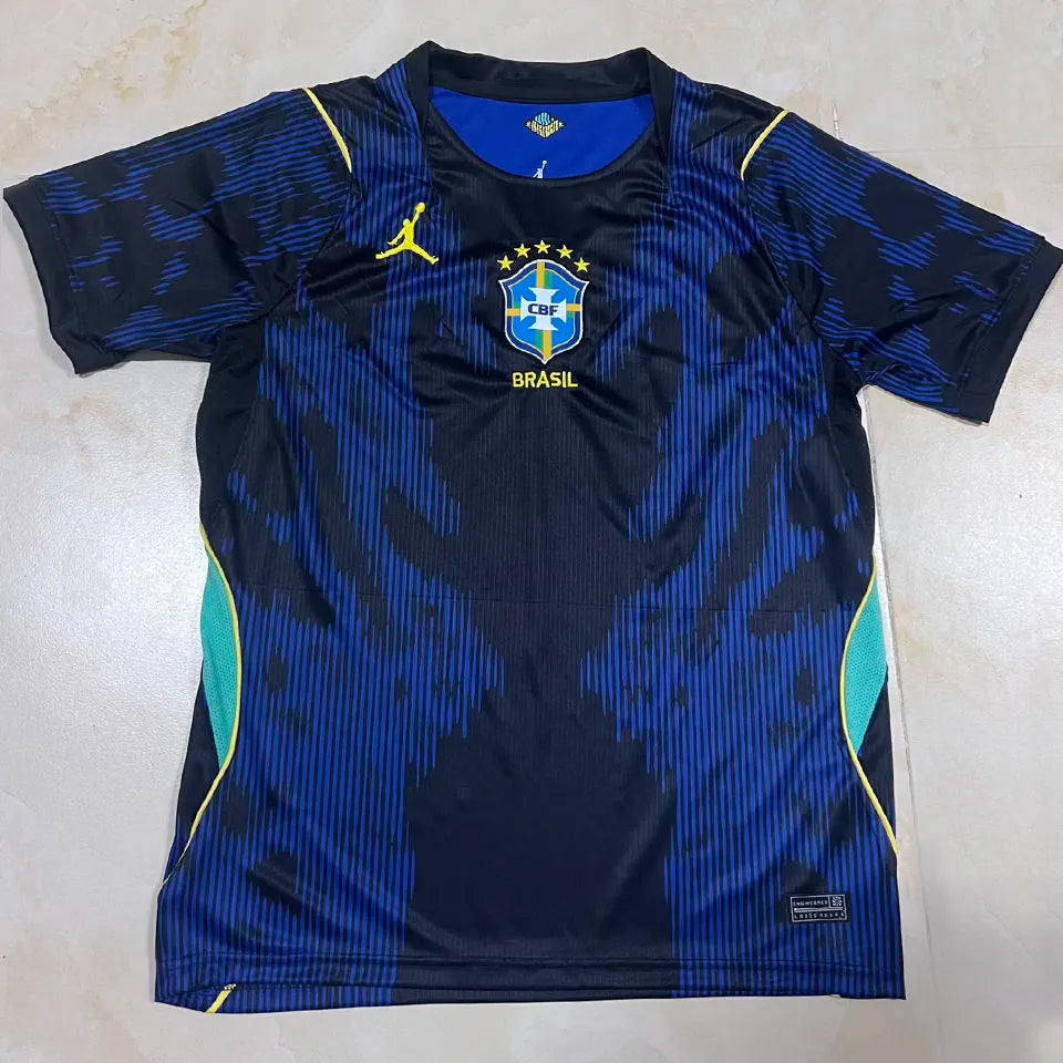 2026/27 Brazil Away Blue Fans Soccer Jersey Front