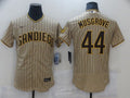 Men's San Diego Padres Joe Musgrove #44 Khaki Stitched Jerseys