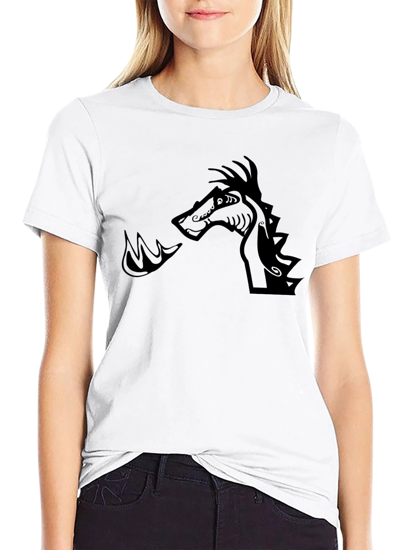 Black Dragon Graphic Tee - Stylish and Unique
