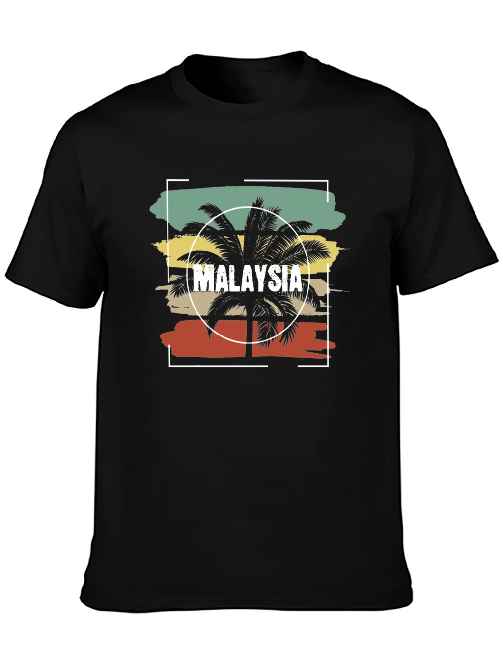 Malaysia Palm Tree Graphic Tee - Retro Vacation Vibes