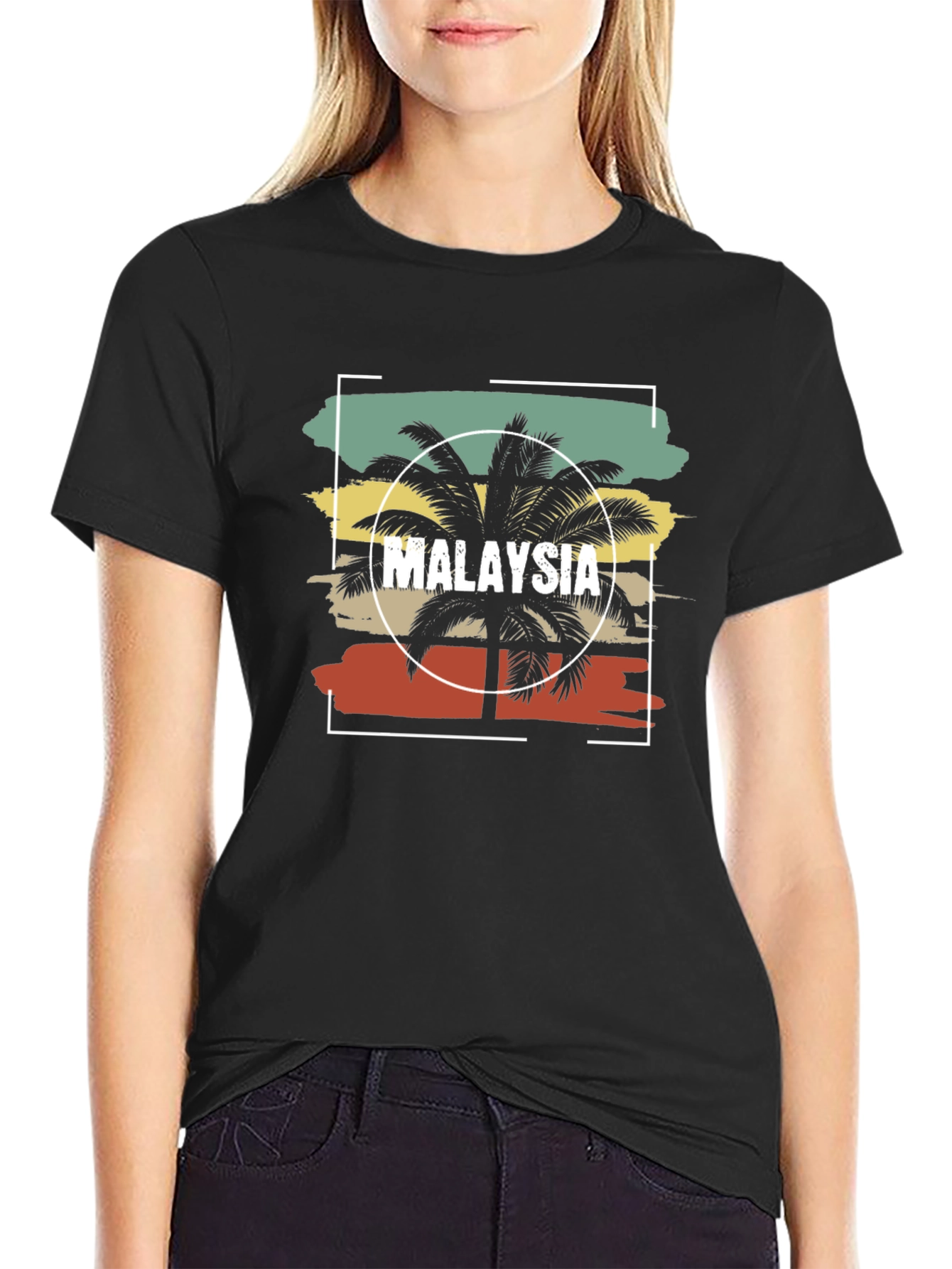 Malaysia Palm Tree Graphic Tee - Retro Vacation Vibes