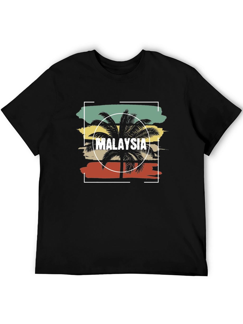 Malaysia Palm Tree Graphic Tee - Retro Vacation Vibes