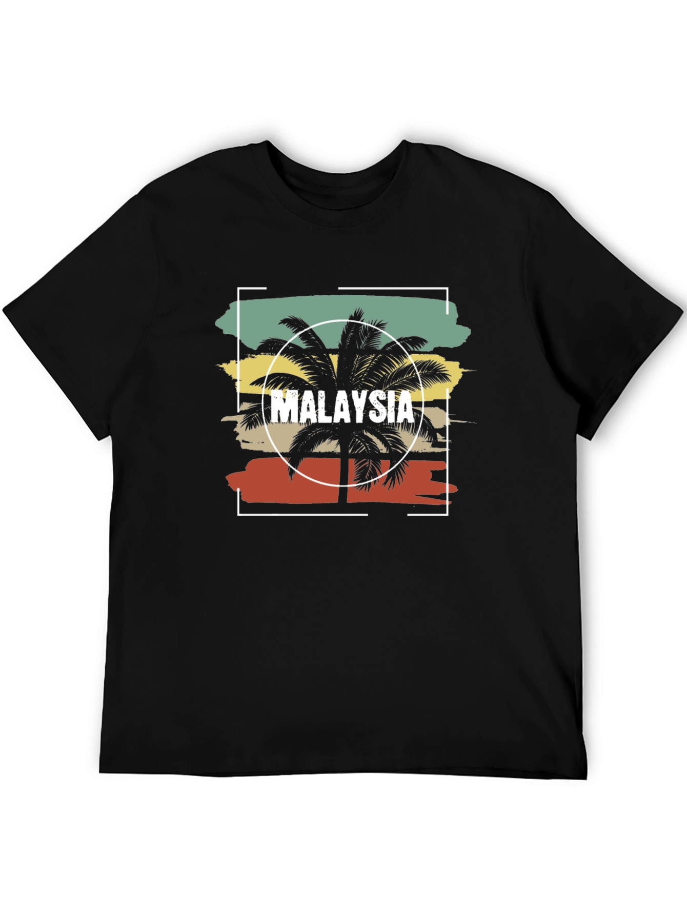 Malaysia Palm Tree Graphic Tee - Retro Vacation Vibes