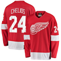 Men's Detroit Red Wings Chris Chelios #24 Red Premier Breakaway Retired Player Jerseys