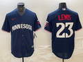 Men's Minnesota Twins Royce Lewis #23 Navy Alternate Replica Player Jerseys