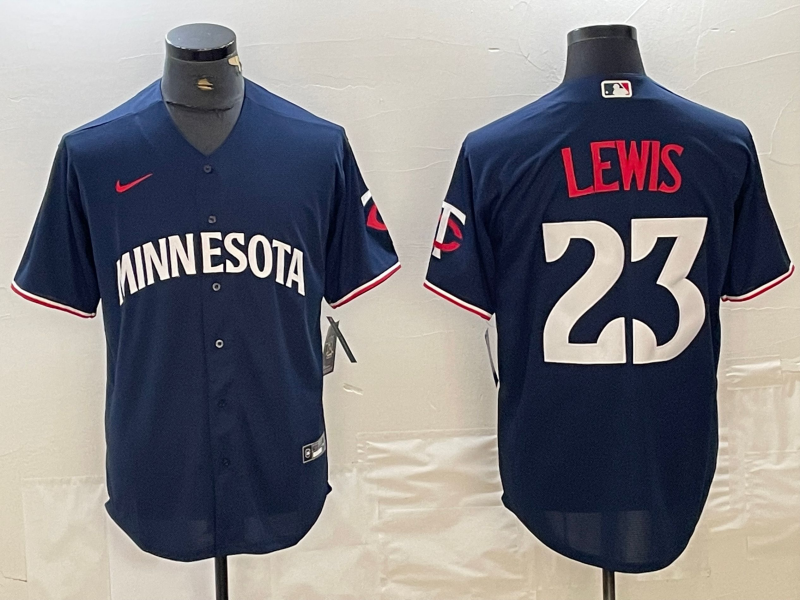 Men's Minnesota Twins Royce Lewis #23 Navy Alternate Replica Player Jerseys