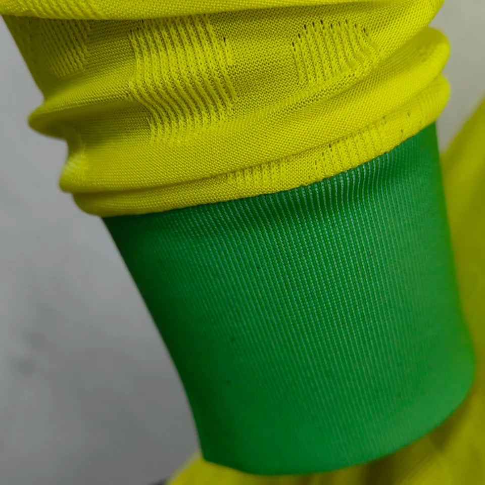 2022/23 Brazil Home Yellow Player Version Long Sleeve Jersey 长袖 Detail 4