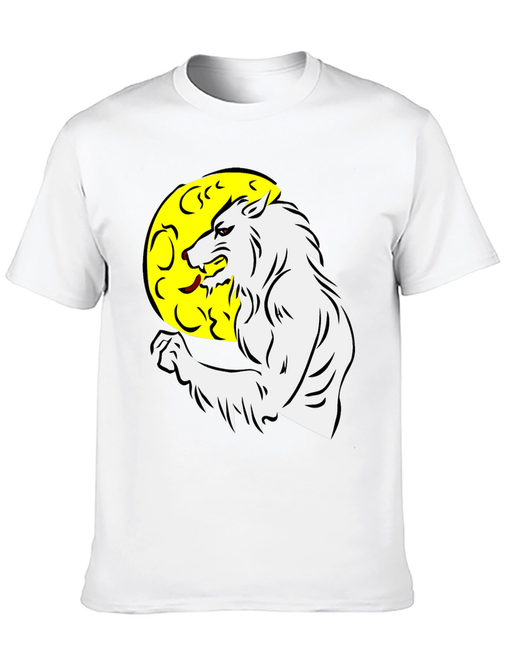 Werewolf Moon Graphic Tee - Black