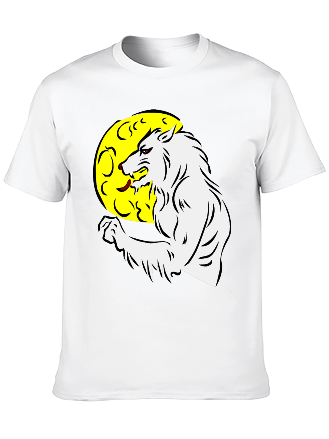 Werewolf Moon Graphic Tee - Black