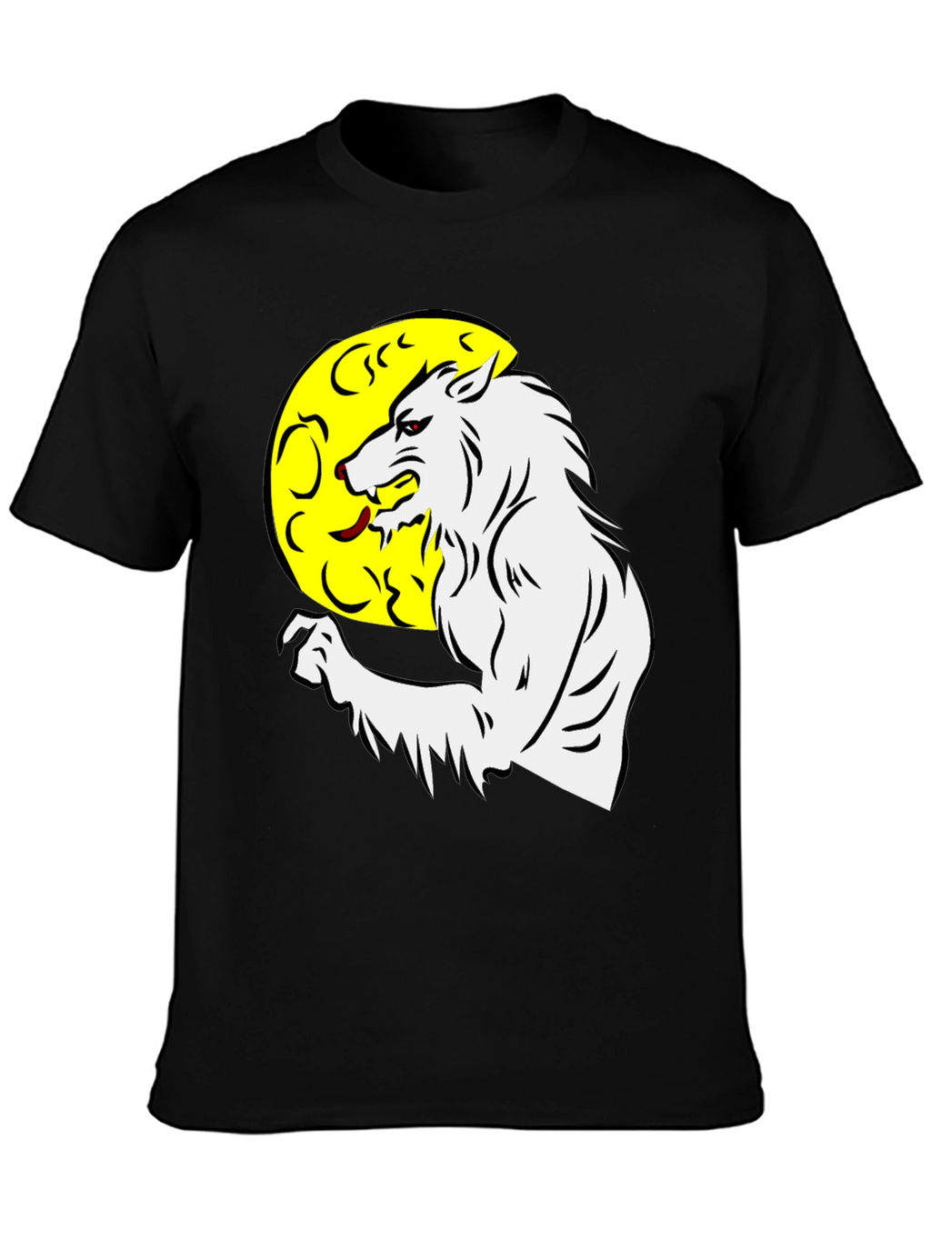 Werewolf Moon Graphic Tee - Black