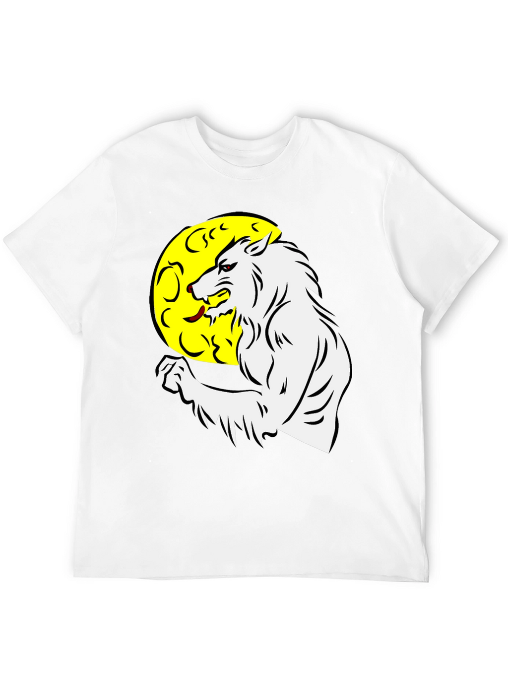 Werewolf Moon Graphic Tee - Black
