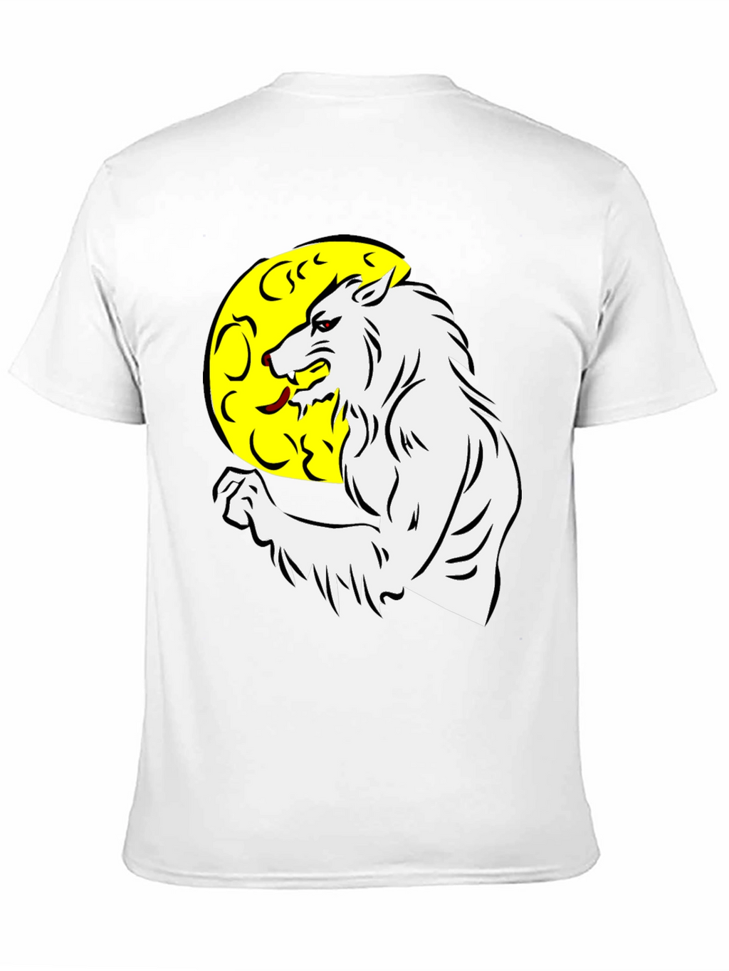 Werewolf Moon Graphic Tee - Black