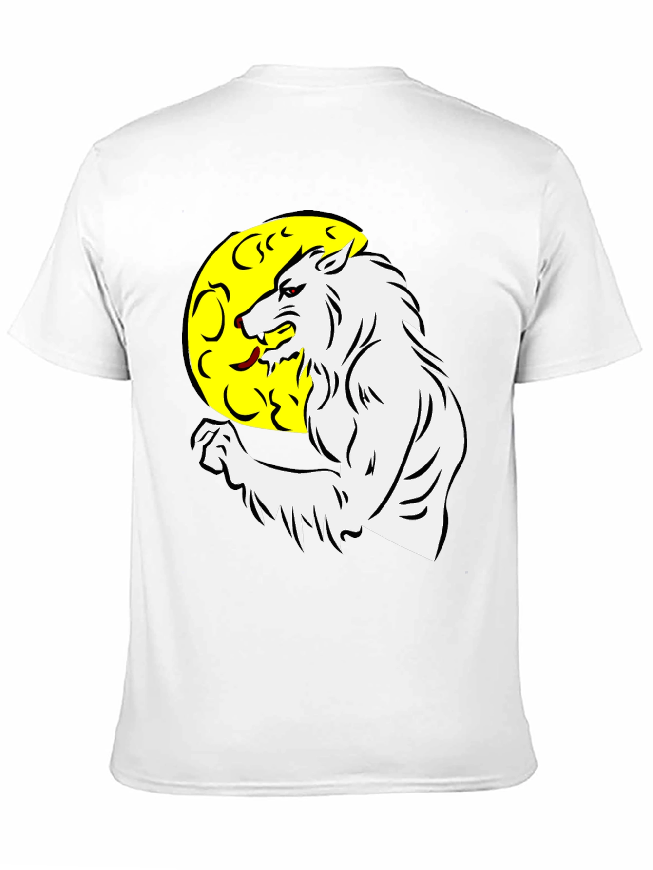 Werewolf Moon Graphic Tee - Black