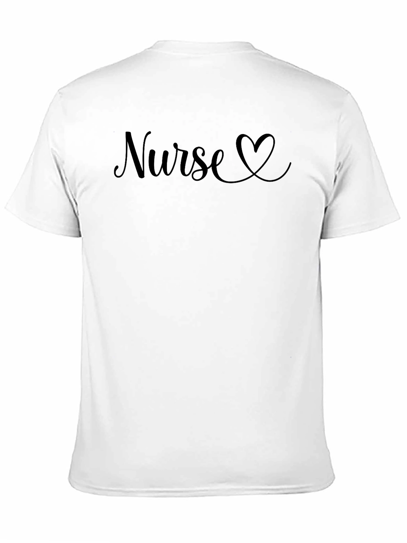 Nurse Heart Graphic Tee - Black