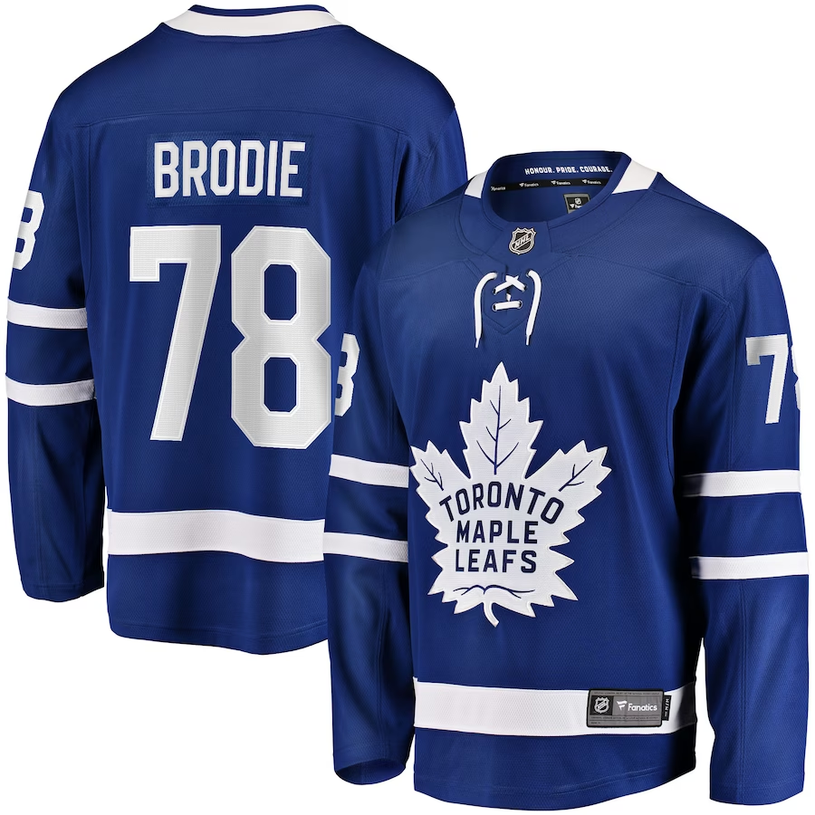 Men's Toronto Maple Leafs T.J. Brodie #78 Blue Player Game Jerseys