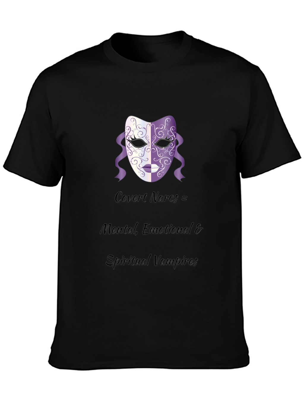 Covert Narcs Vampire Mask Black T-Shirt