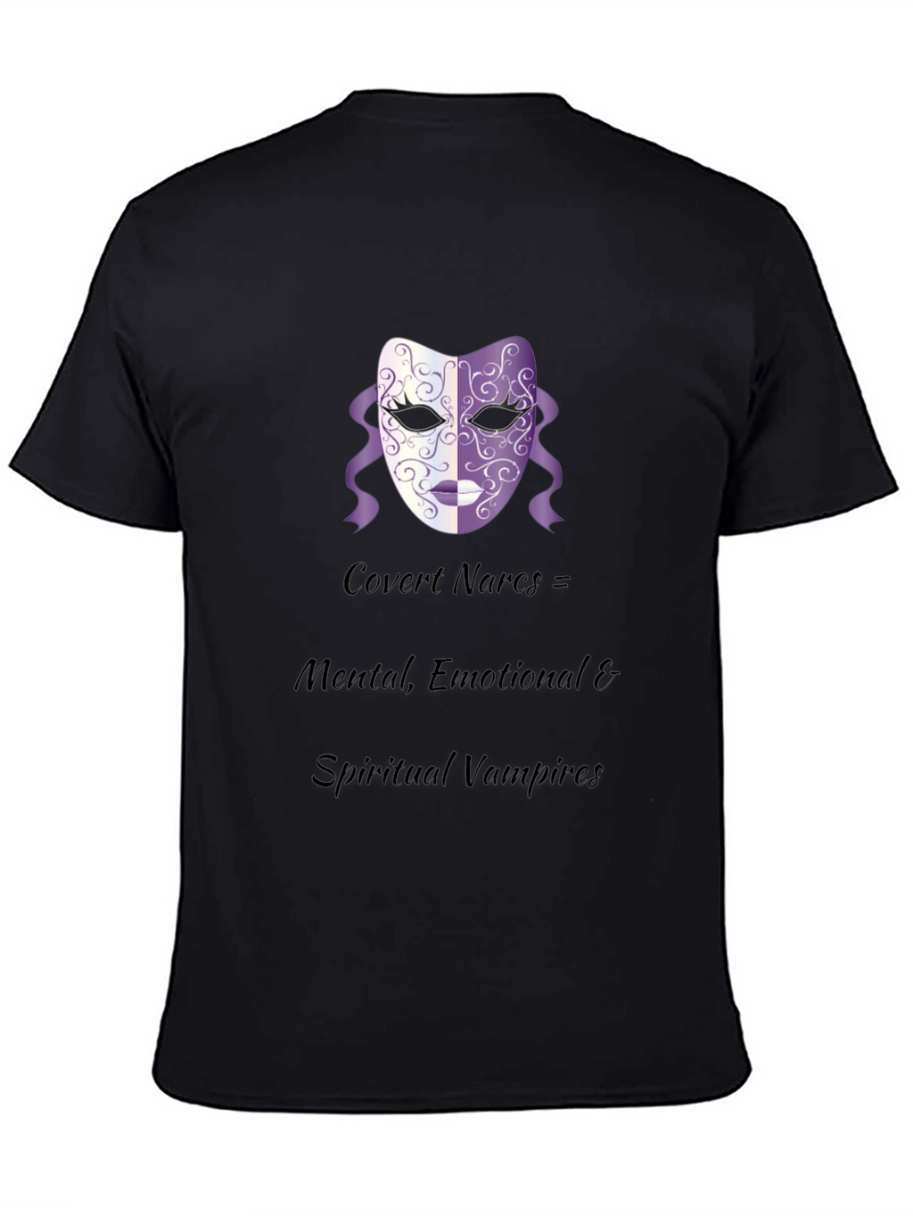 Covert Narcs Vampire Mask Black T-Shirt