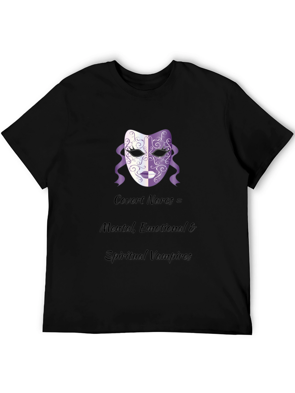 Covert Narcs Vampire Mask Black T-Shirt