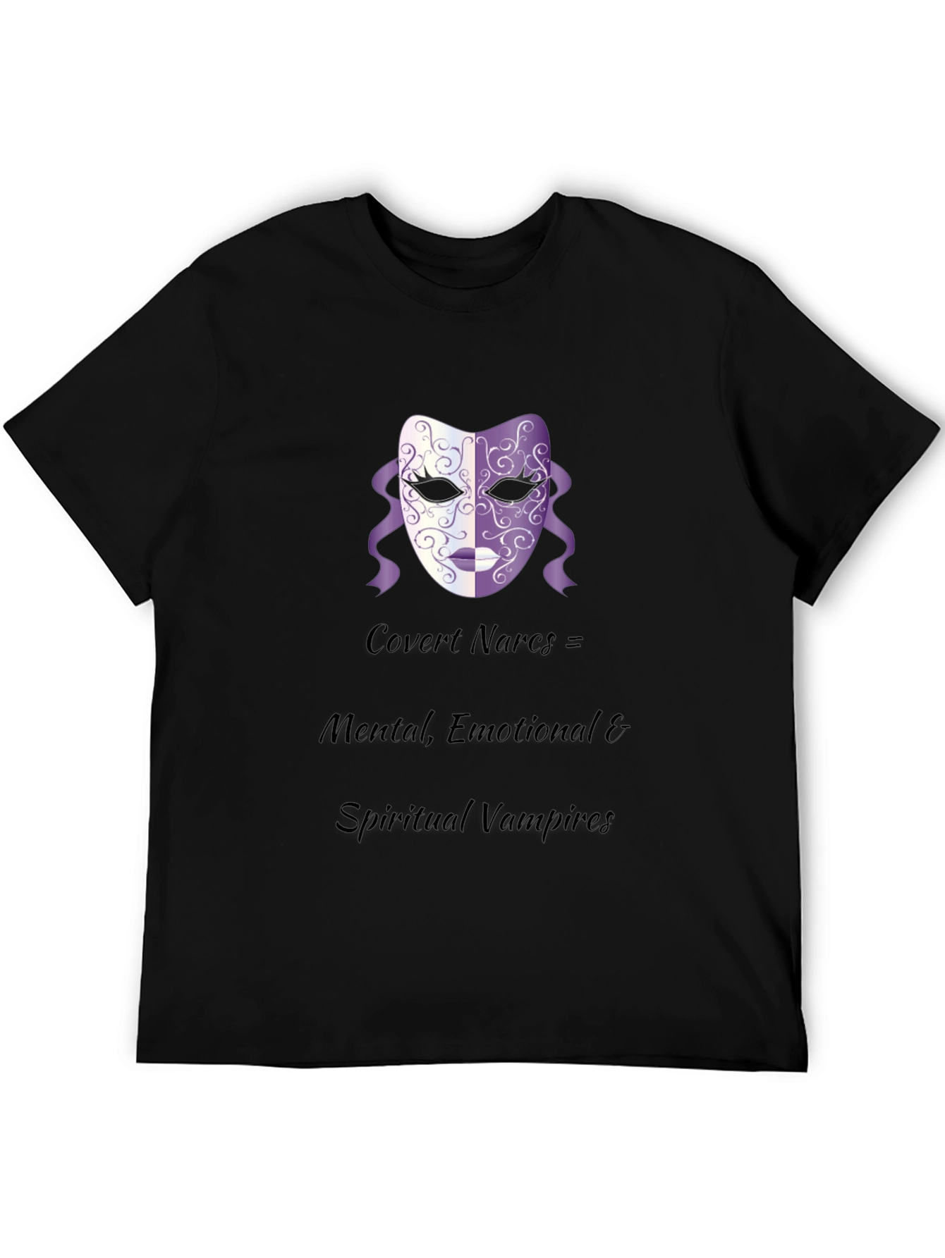 Covert Narcs Vampire Mask Black T-Shirt