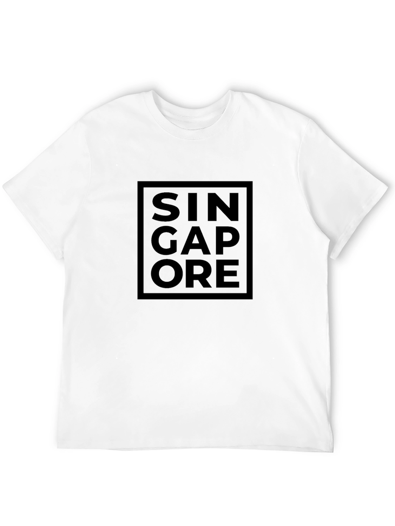Singapore Graphic Tee - Mens Black T-Shirt