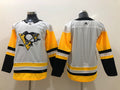 Men's Pittsburgh Penguins White Away Authentic Blank Jerseys