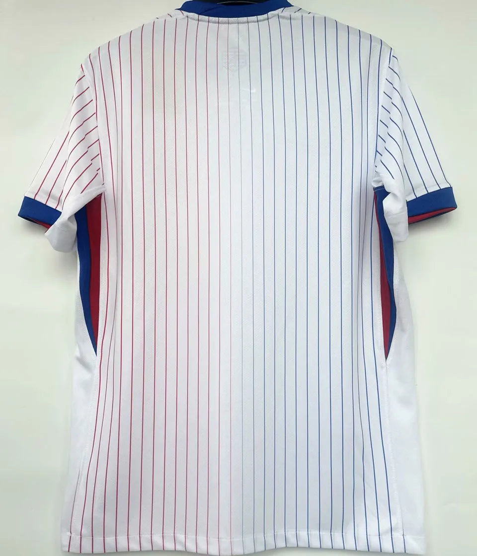MBAPPE #10 France 1:1 Quality Away White Fans Jersey 2024/25 ★★ Detail 2