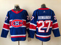 Men's Montreal Canadiens Alexander Romanov #27 Blue Player Game Jerseys