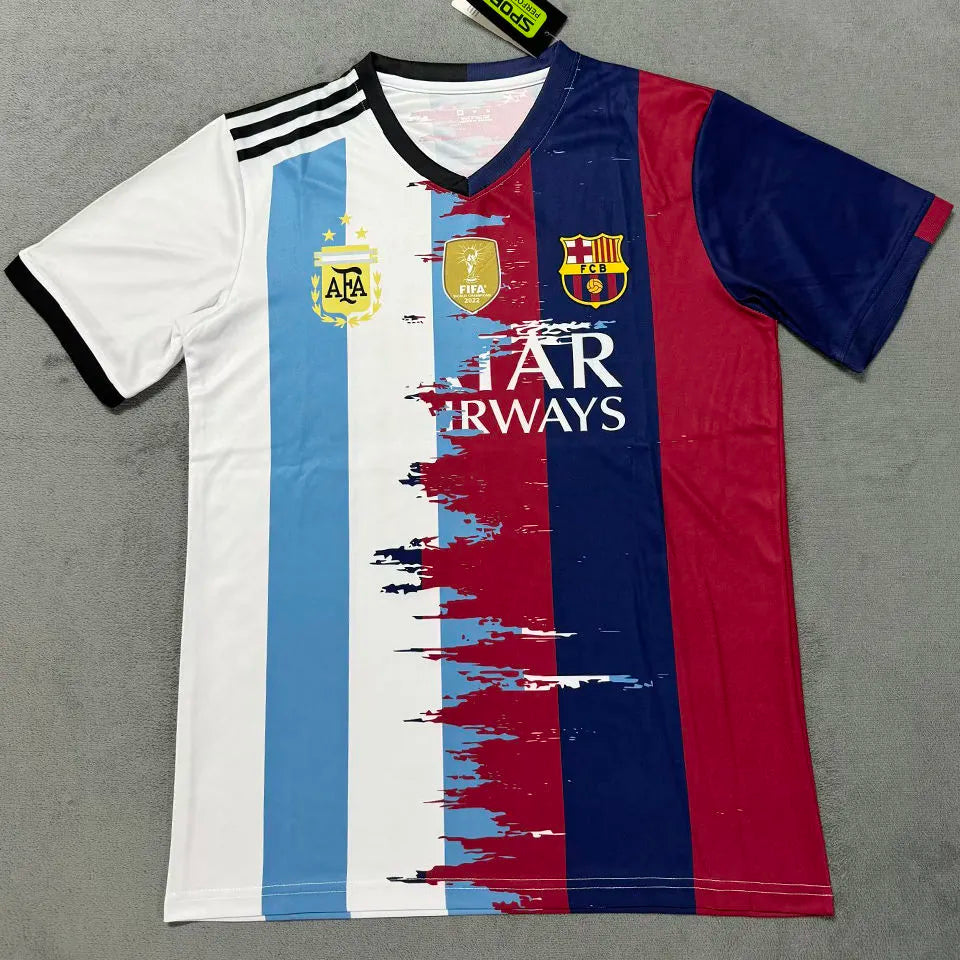 MESSI #10 Argentina x BA Special Edition Fans Soccer Jersey Back