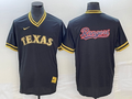 Men's Texas Rangers Black Replica Team Jerseys