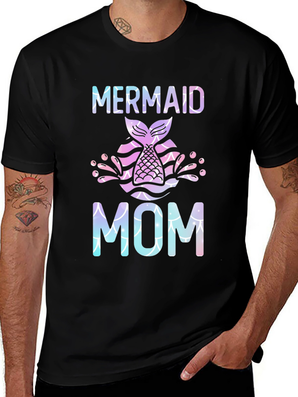 Mermaid Mom T-Shirt - Stylish Graphic Tee
