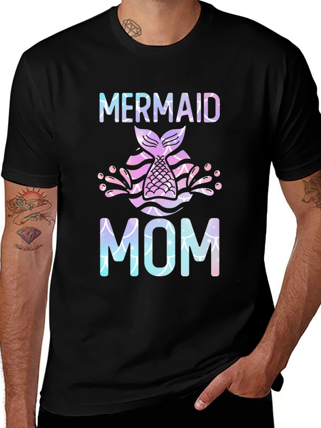 Mermaid Mom T-Shirt - Stylish Graphic Tee
