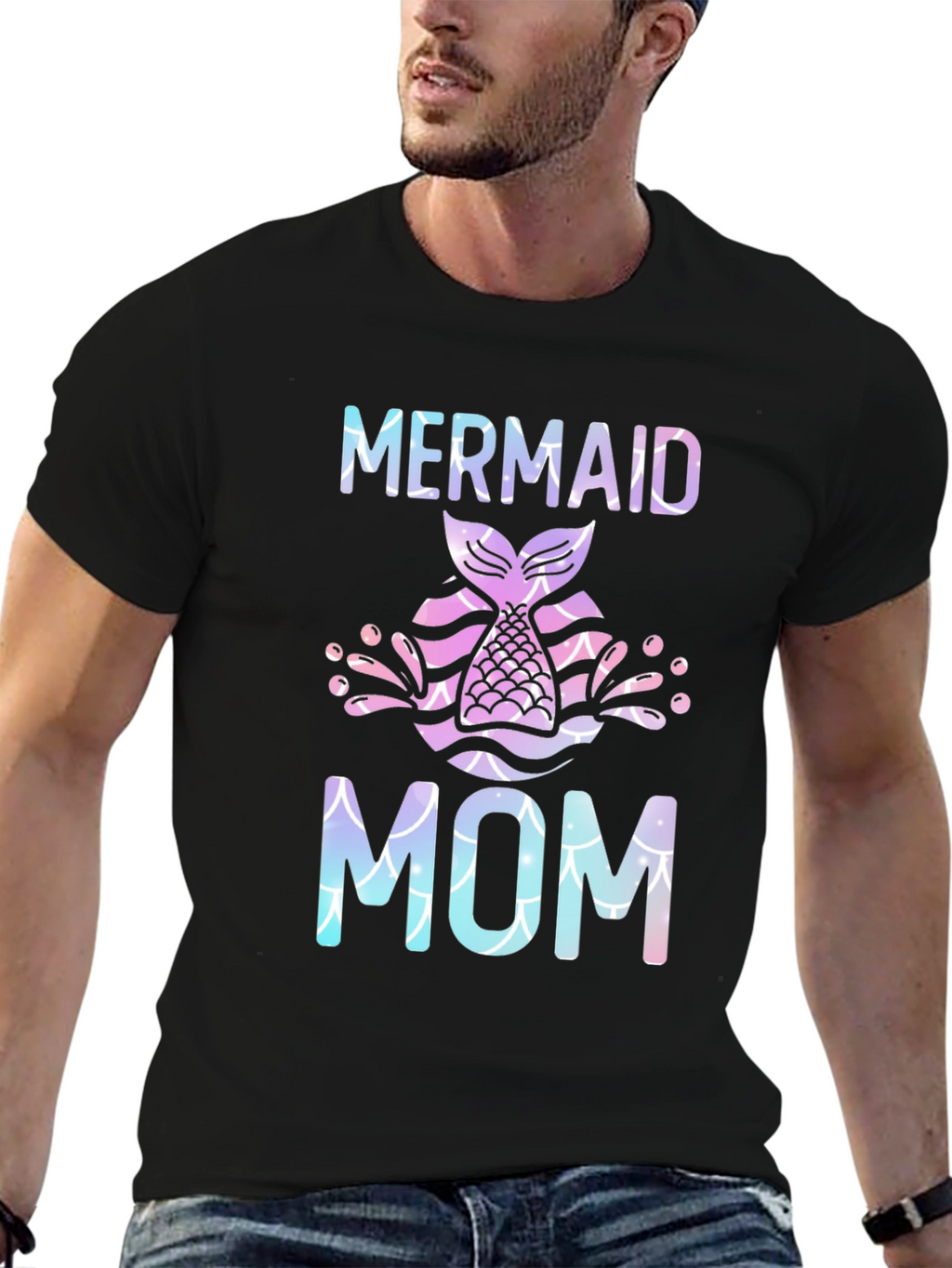 Mermaid Mom T-Shirt - Stylish Graphic Tee