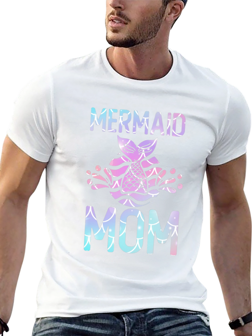 Mermaid Mom T-Shirt - Stylish Graphic Tee