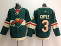 Men's Minnesota Wild Charles Coyle #3 Green Home Breakaway Player Jerseys