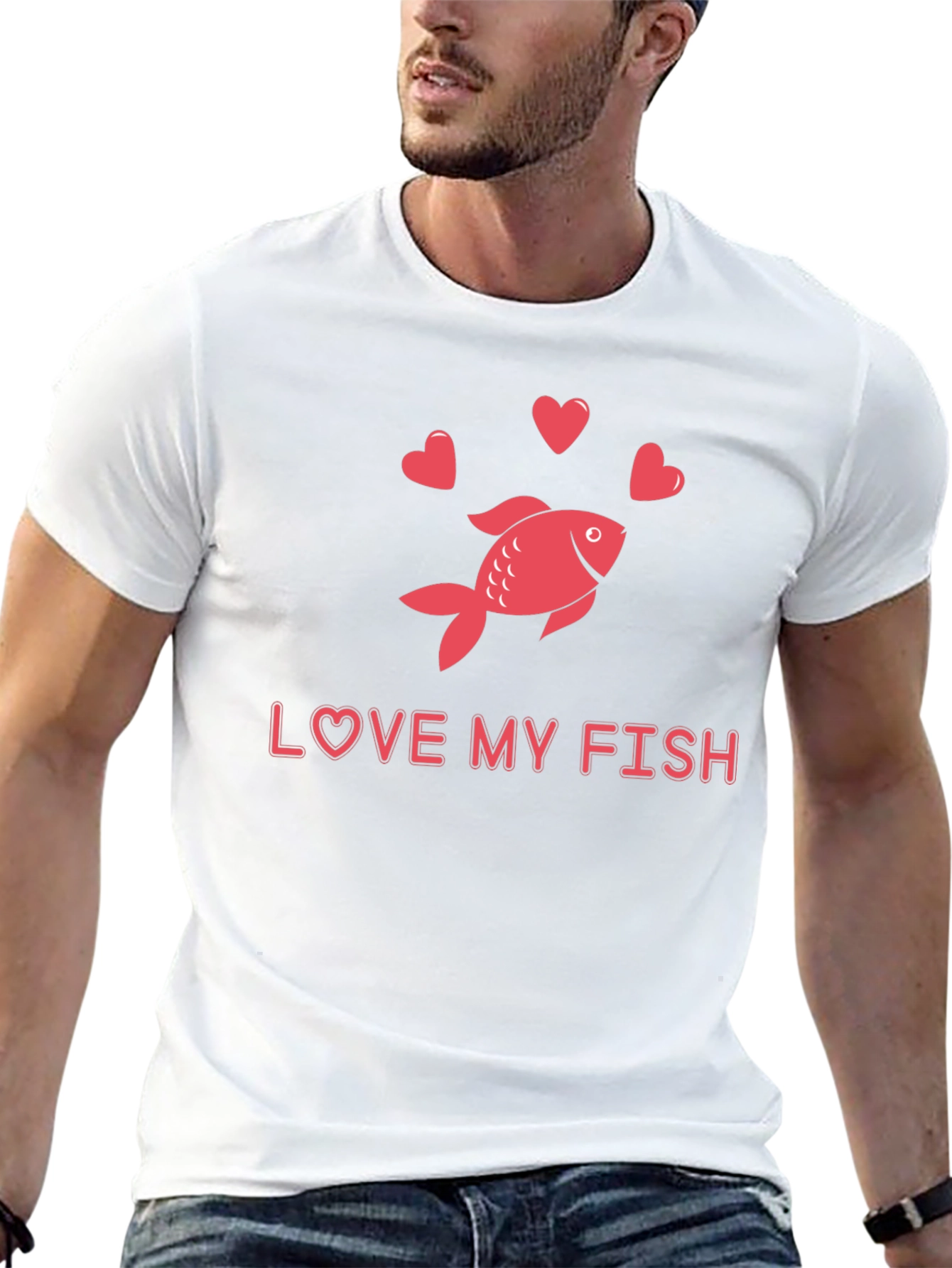 Love My Fish Graphic Tee - Cute Pet Fish Lover Shirt